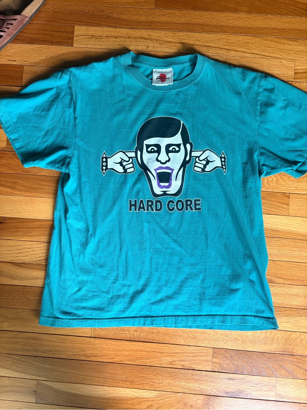 Punk Drunkers Hard Core Graphic Tee - Teal XL